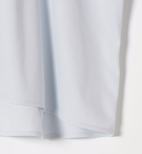 quaranciel「quaranciel:〈接触冷感/UVカット/吸水速乾/洗濯機可能〉スキッパー ギャザー シャツ カットソー」|シャツ・ブラウス|
