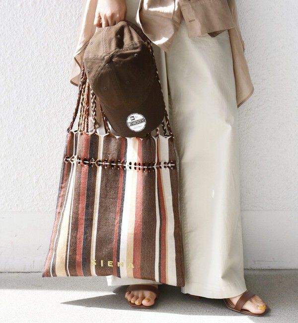 SHIPS for women「RAMESHWARI: ハンモック バッグ 26SS」|トートバッグ|ブラウン