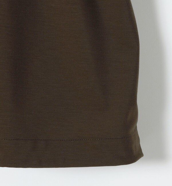 quaranciel「quaranciel:〈接触冷感/洗濯機可能〉シルク ミックス ポンチ ドロスト ポロ プルオーバー」|Tシャツ・カットソー|