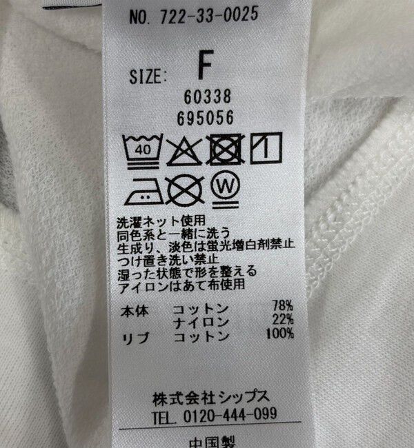 SHIPS any「SHIPS any:〈洗濯機可能〉シアー 裏毛 ロゴ TEE」|Tシャツ・カットソー|