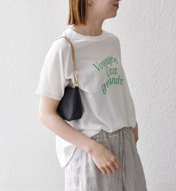 SHIPS any「SHIPS any:〈洗濯機可能〉シアー 裏毛 ロゴ TEE」|Tシャツ・カットソー|