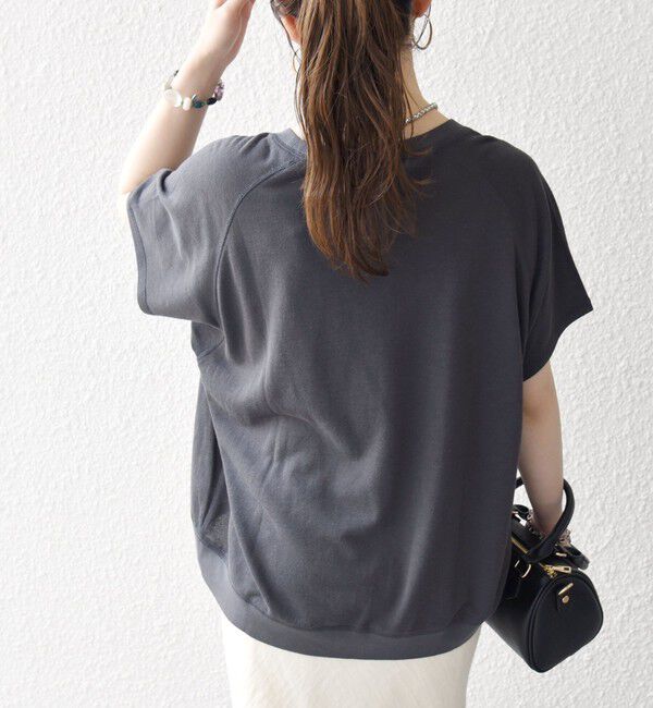 SHIPS any「SHIPS any:〈洗濯機可能〉シアー 裏毛 ロゴ TEE」|Tシャツ・カットソー|