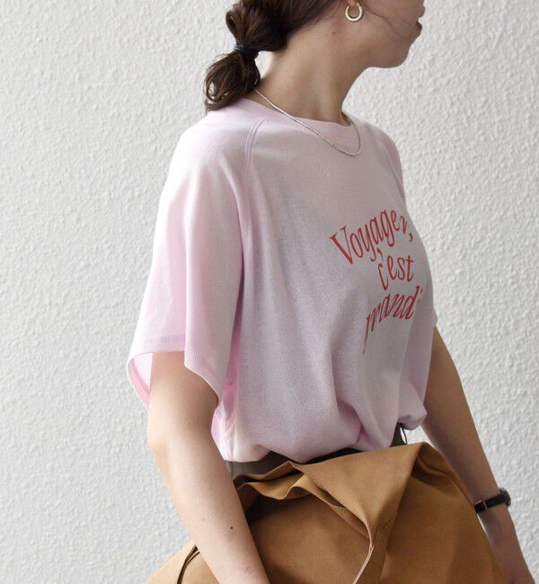 SHIPS any「SHIPS any:〈洗濯機可能〉シアー 裏毛 ロゴ TEE」|Tシャツ・カットソー|