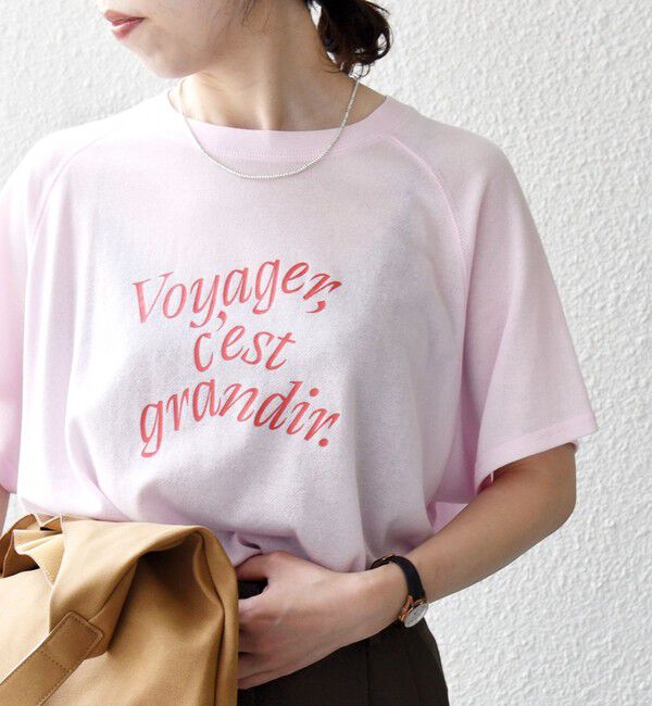 SHIPS any「SHIPS any:〈洗濯機可能〉シアー 裏毛 ロゴ TEE」|Tシャツ・カットソー|