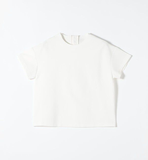 quaranciel「quaranciel:〈洗濯機可能〉ライト ポンチ バッグ ボタン ショートスリーブ TEE」|Tシャツ・カットソー|