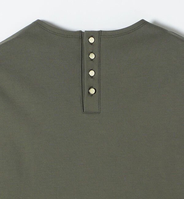 quaranciel「quaranciel:〈洗濯機可能〉ライト ポンチ バッグ ボタン ショートスリーブ TEE」|Tシャツ・カットソー|