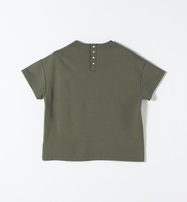quaranciel「quaranciel:〈洗濯機可能〉ライト ポンチ バッグ ボタン ショートスリーブ TEE」|Tシャツ・カットソー|