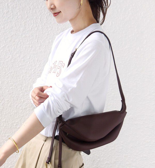 SHIPS for women「【WEB限定】 SHIPS ラウンド プリント ロゴ ロングスリーブ TEE」|Tシャツ・カットソー|