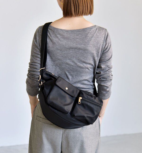quaranciel「《予約》quaranciel:〈撥水加工〉3WAY ナイロン リュック / ショルダーバッグ（A4対応）」|ショルダー・メッセンジャー|
