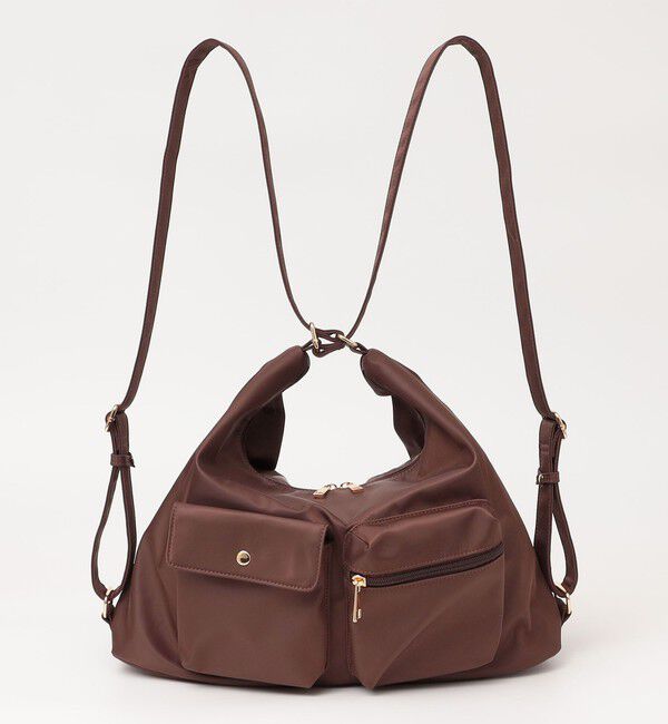 quaranciel「《予約》quaranciel:〈撥水加工〉3WAY ナイロン リュック / ショルダーバッグ（A4対応）」|ショルダー・メッセンジャー|