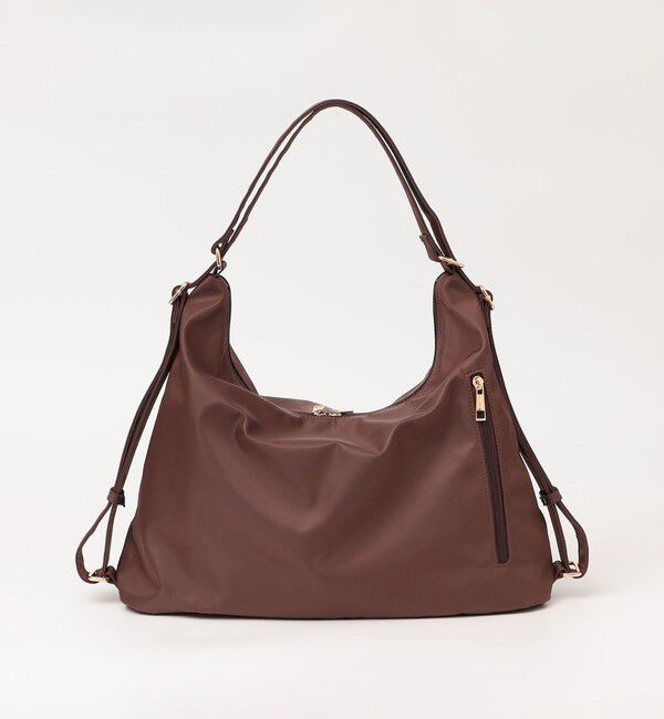 quaranciel「《予約》quaranciel:〈撥水加工〉3WAY ナイロン リュック / ショルダーバッグ（A4対応）」|ショルダー・メッセンジャー|