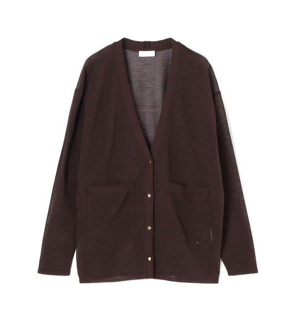 Ballsey「ダブルカバーコットンナイロン Vネックカーディガン」|カーディガン|
