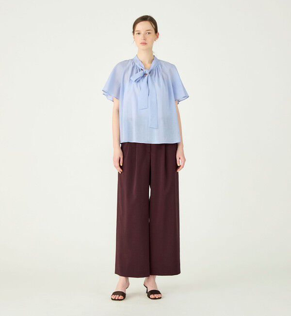 Ballsey「クールローン フリルボウタイブラウス」|シャツ・ブラウス|