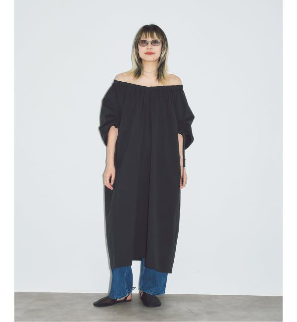  「GATHER SLEEVE DRESS：ワンピース」|ワンピース|