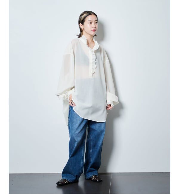 「《予約》SHEER FRILL ブラウス」|シャツ・ブラウス|