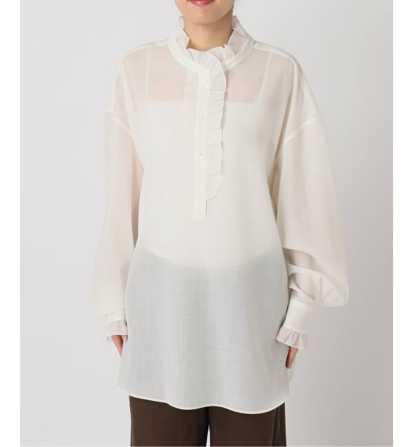  「《予約》SHEER FRILL ブラウス」|シャツ・ブラウス|