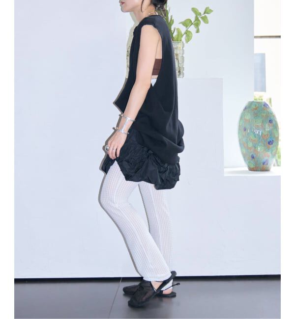  「MARGE TAFFETA BALLOON HEM COVER SKIRT 1012-0105-038：スカート」|スカート|