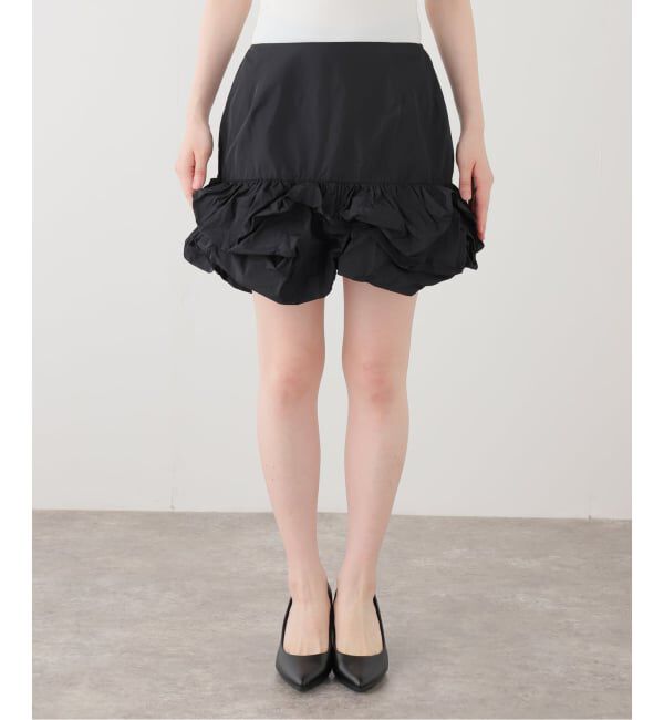 「MARGE TAFFETA BALLOON HEM COVER SKIRT 1012-0105-038：スカート」|スカート|