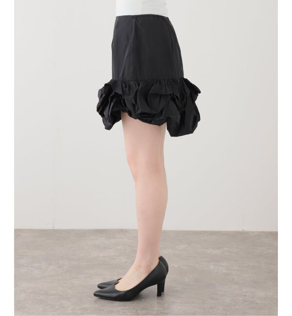  「MARGE TAFFETA BALLOON HEM COVER SKIRT 1012-0105-038：スカート」|スカート|