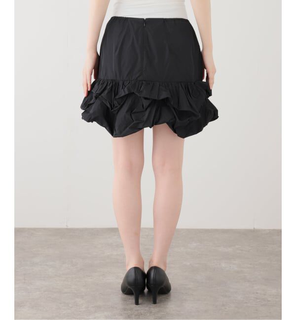  「MARGE TAFFETA BALLOON HEM COVER SKIRT 1012-0105-038：スカート」|スカート|