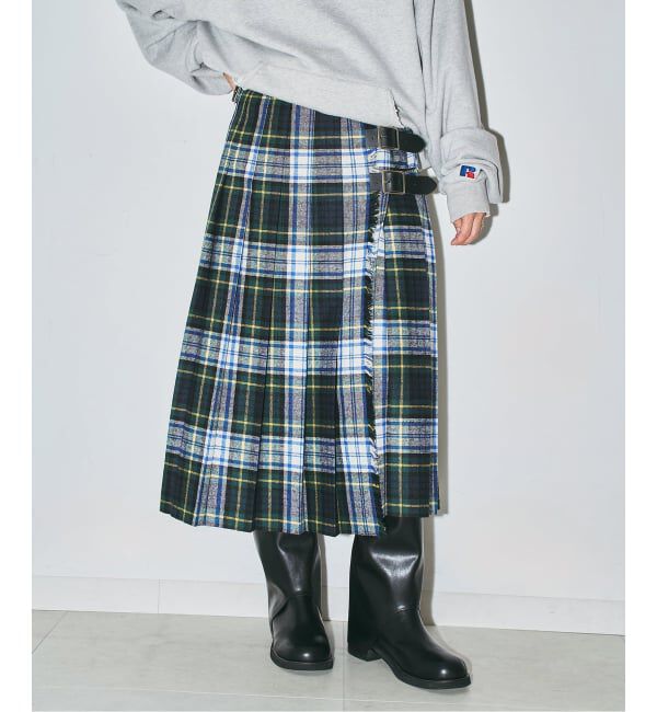  「《予約》O'NEIL OF DUBRIN 別注 FrontPleated FashionLong[SIZE8]：スカート」|スカート|グリーン