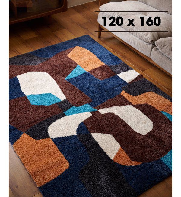 journal standard Furniture「PICFAIR RUG 120x160　ピクフェアラグ」|その他|ネイビー
