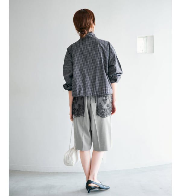 IENA「ウォッシャブル テーパードハーフスラックス」|その他|