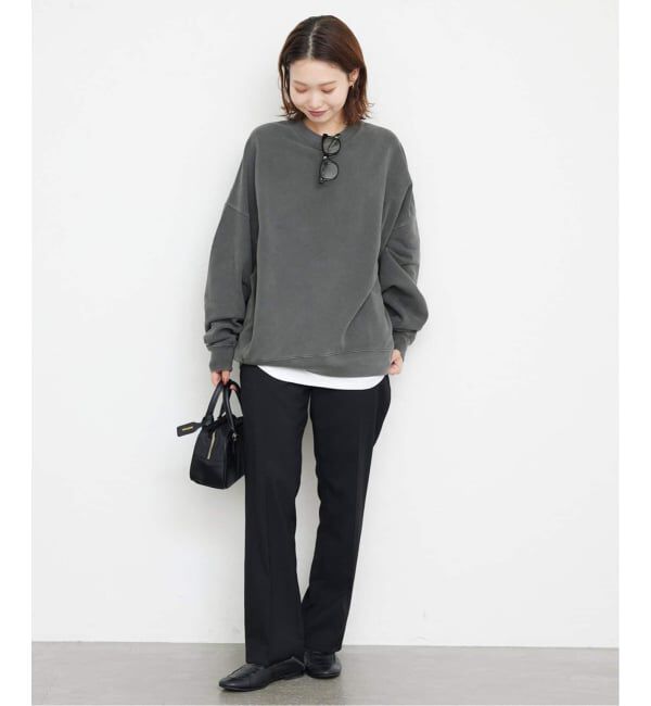 SLOBE IENA「《WEB限定/追加2》ビックシルエットピグメント裏毛プルオーバー」|スウェット・ジャージ|
