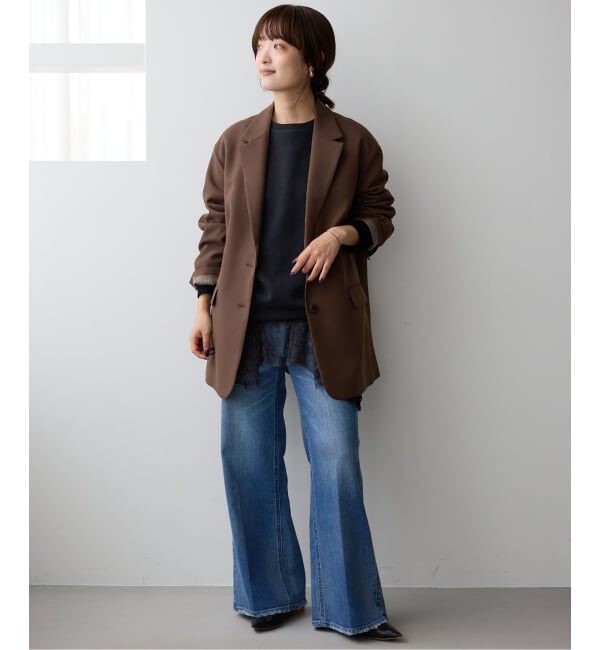 SLOBE IENA「《WEB限定カラーあり/追加3予約》PE SHARK ビックジャケット」|テーラードジャケット|