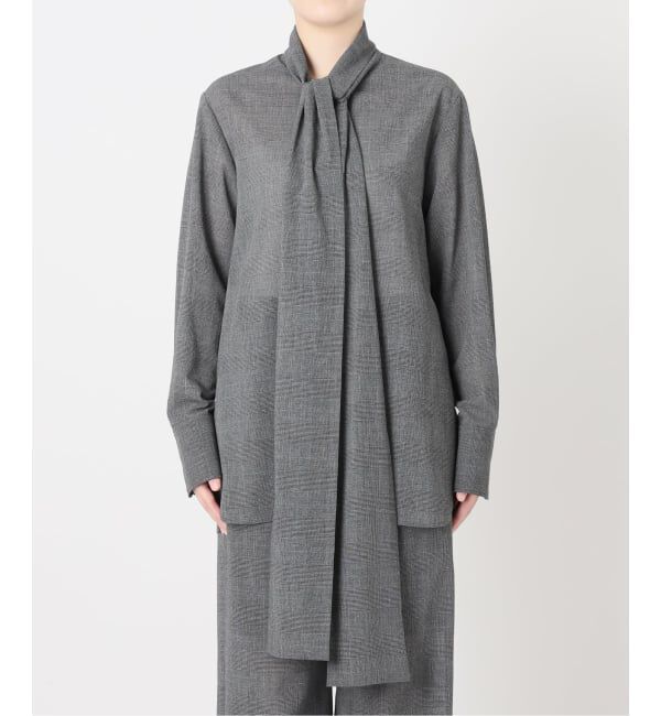 VERMEIL par iena「Glen Check ボウブラウス」|シャツ・ブラウス|