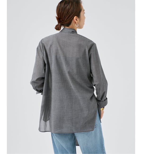 VERMEIL par iena「Glen Check ボウブラウス」|シャツ・ブラウス|