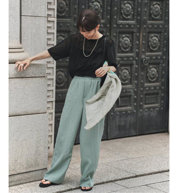 VERMEIL par iena「Dry Poplin イージーパンツ」|その他|