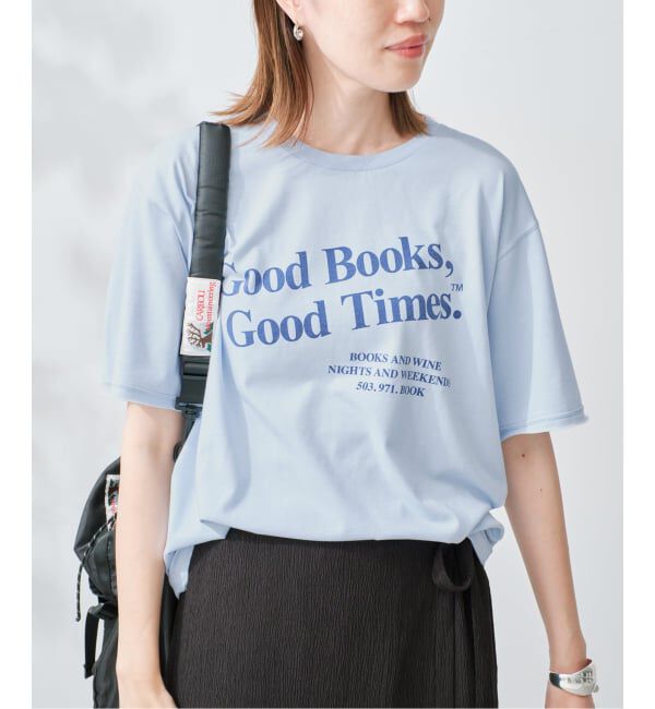 SLOBE IENA「《追加》BOOK CLUB SLOBE別注 グラフィックTEE」|Tシャツ・カットソー|サックスブルー B