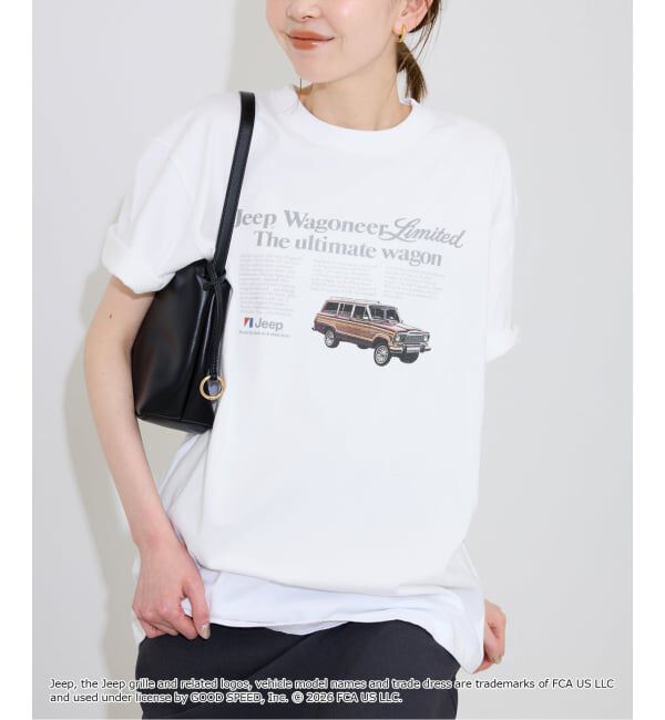SLOBE IENA「《追加2》GOOD ROCK SPEED/グッドロックスピード SLOBE別注 ジープ TEE」|Tシャツ・カットソー|ホワイト