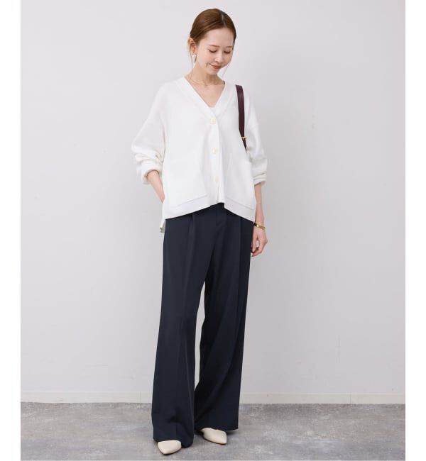 SLOBE IENA「《WEB限定/4サイズ展開/追加予約》イージーワイドパンツ」|スラックス|