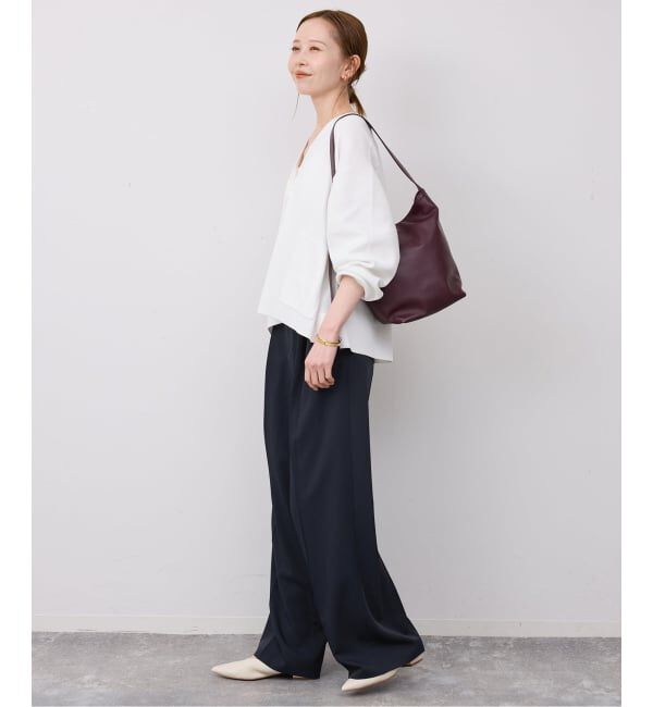 SLOBE IENA「《WEB限定/4サイズ展開/追加予約》イージーワイドパンツ」|スラックス|