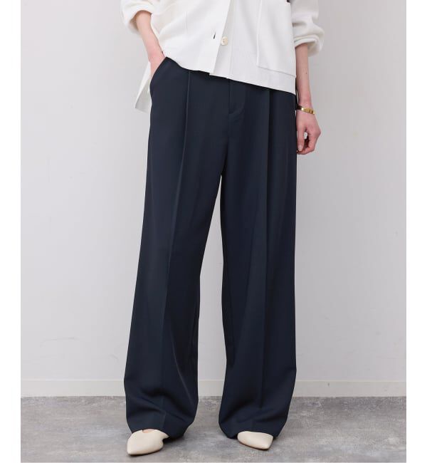 SLOBE IENA「《WEB限定/4サイズ展開/追加予約》イージーワイドパンツ」|スラックス|