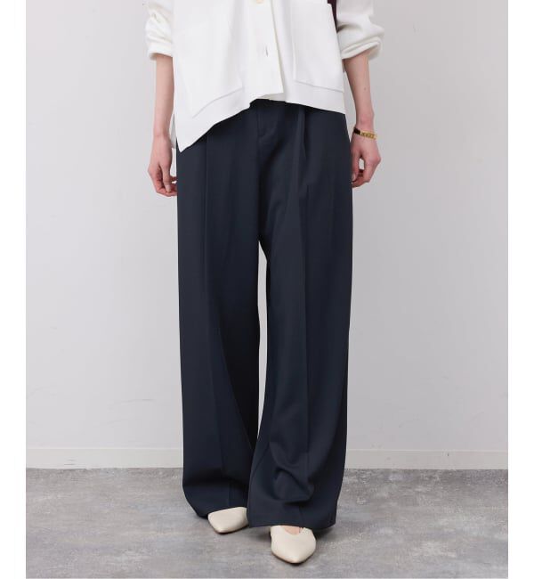 SLOBE IENA「《WEB限定/4サイズ展開/追加予約》イージーワイドパンツ」|スラックス|