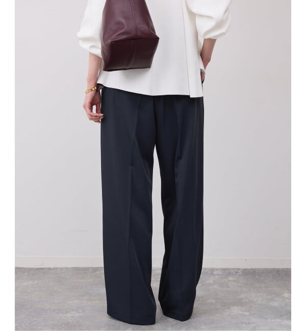 SLOBE IENA「《WEB限定/4サイズ展開/追加予約》イージーワイドパンツ」|スラックス|