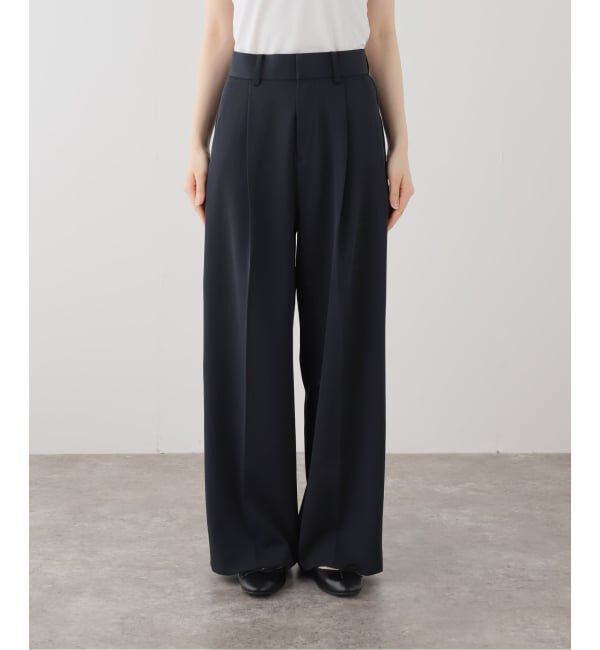 SLOBE IENA「《WEB限定/4サイズ展開/追加予約》イージーワイドパンツ」|スラックス|