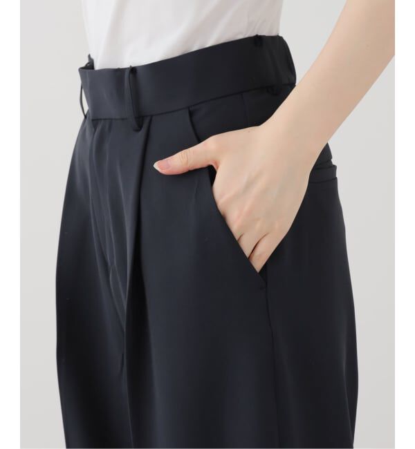 SLOBE IENA「《WEB限定/4サイズ展開/追加予約》イージーワイドパンツ」|スラックス|