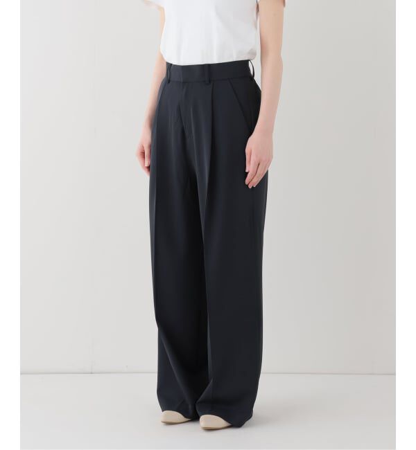 SLOBE IENA「《WEB限定/4サイズ展開/追加予約》イージーワイドパンツ」|スラックス|