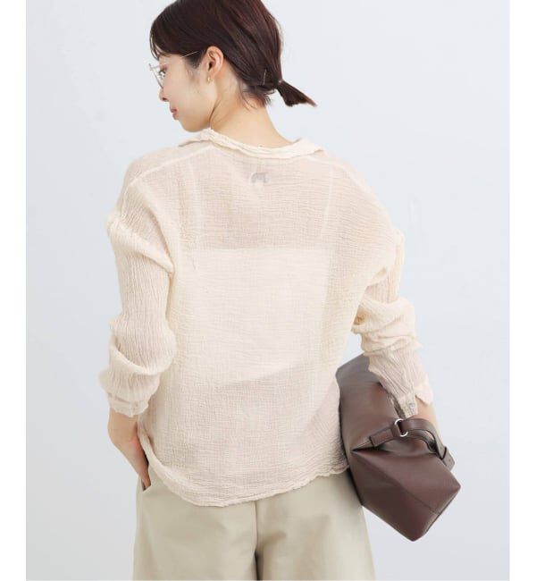 IENA「《追加》LES ATELIERS FRANCAIS DE CONFECTION Blouse Desert PE26BLDESERTGDC」|シャツ・ブラウス|