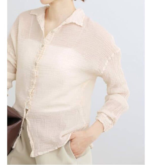 IENA「《追加》LES ATELIERS FRANCAIS DE CONFECTION Blouse Desert PE26BLDESERTGDC」|シャツ・ブラウス|