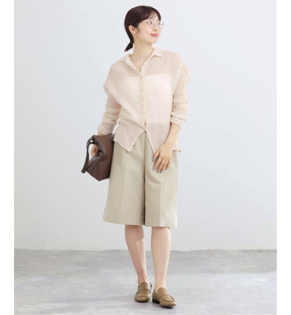 IENA「《追加》LES ATELIERS FRANCAIS DE CONFECTION Blouse Desert PE26BLDESERTGDC」|シャツ・ブラウス|