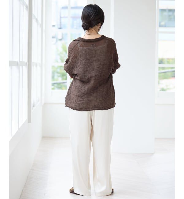 IENA「《追加》LES ATELIERS FRANCAIS DE CONFECTION Blouse Desert PE26BLDESERTGDC」|シャツ・ブラウス|
