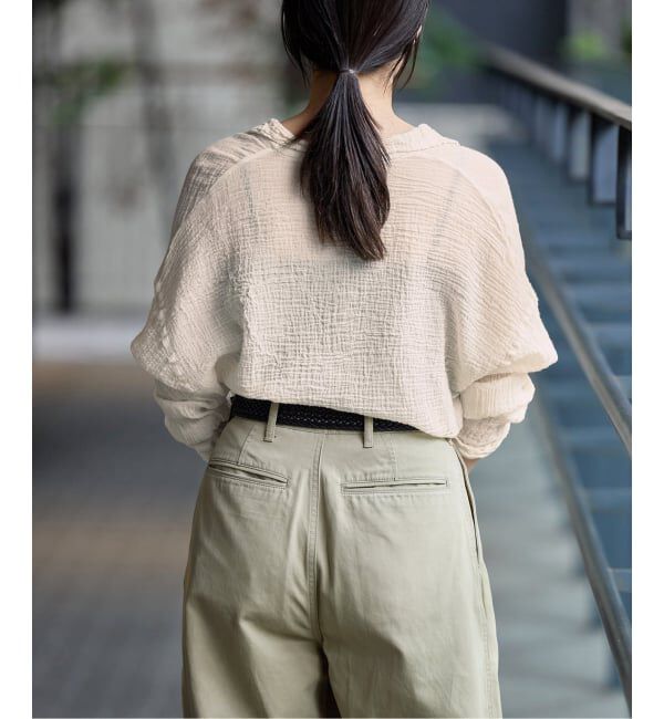IENA「《追加》LES ATELIERS FRANCAIS DE CONFECTION Blouse Desert PE26BLDESERTGDC」|シャツ・ブラウス|