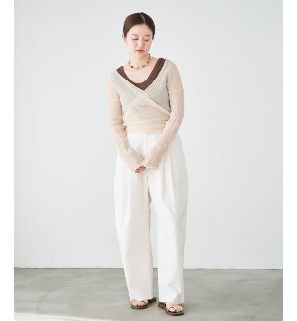 IENA「《追加》LES ATELIERS FRANCAIS DE CONFECTION Cache Coeur PE26JPCACHE」|シャツ・ブラウス|