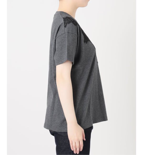 SLOBE IENA「《WEB限定/追加》アイラッシュレースTシャツ」|Tシャツ・カットソー|