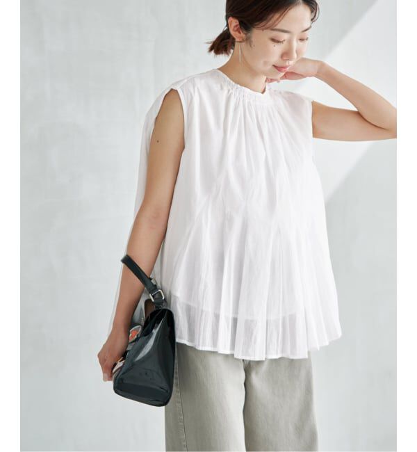 IENA「MARILYN MOON/マリリンムーン sheer cotton bl ブラウス 4263-104」|シャツ・ブラウス|